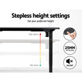 Artiss Electric Standing Desk 140cm Black Motorised
