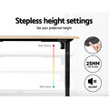 Artiss Electric Standing Desk 140cm White Oak Motorised