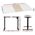 Artiss Electric Standing Desk 140cm Sit Stand White