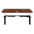 Artiss Electric Standing Desk 140cm Rustic Brown
