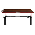 Artiss Electric Standing Desk 120cm Walnut Motorised