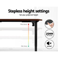 Artiss Electric Standing Desk 140cm Walnut Motorised