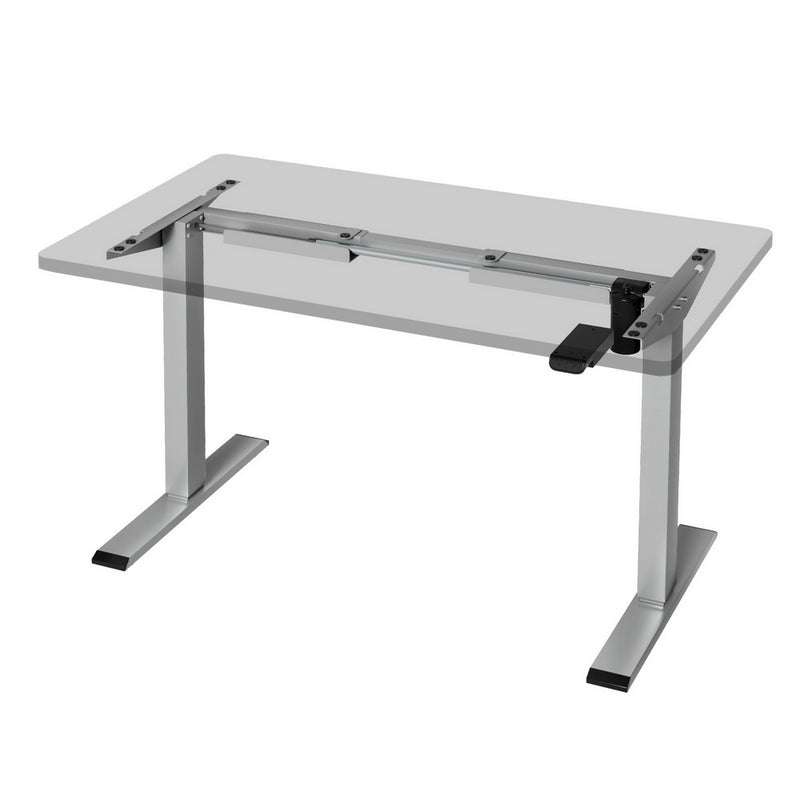 Artiss Electric Standing Desk Frame Grey 70kg Load Adjustable