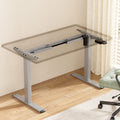 Artiss Electric Standing Desk Frame Grey 70kg Load Adjustable