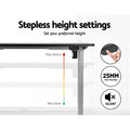 Artiss Electric Standing Desk 140cm Motorised Black