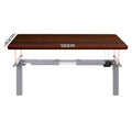 Artiss Motorised Standing Desk 120CM Walnut Electric