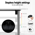 Artiss Electric Standing Desk 140cm White Motorised
