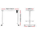 Artiss Electric Standing Desk Frame Height Adjustable 70kg White