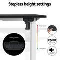 Artiss Electric Standing Desk Frame Height Adjustable 70kg White