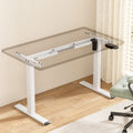 Artiss Electric Standing Desk Frame Height Adjustable 70kg White