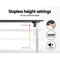 Artiss Motorised Standing Desk 120cm Sit Stand Black Electric