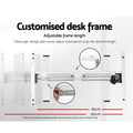 Artiss Motorised Standing Desk 120cm Sit Stand Black Electric