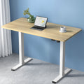 Artiss 120cm Electric Standing Desk Sit Stand White Oak
