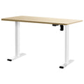 Artiss Motorised Sit Stand Desk 140cm White Oak