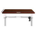Artiss Motorised Standing Desk 120cm Sit Stand Walnut