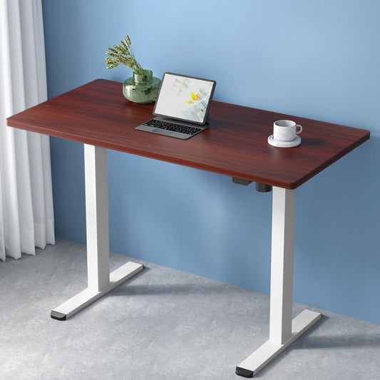 Artiss Motorised Standing Desk 120cm Sit Stand Walnut