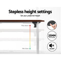 Artiss 140cm Motorised Sit Stand Desk Walnut