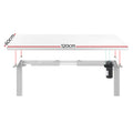 Artiss Motorised Sit Stand Desk 120CM White Electric