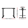Artiss Dual Motor Standing Desk Frame Motorised Black