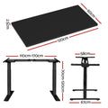 Artiss Standing Desk Motorised Dual Motor 120cm Black