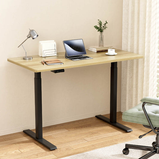 Artiss 120cm Motorised Standing Desk Dual Motor Oak