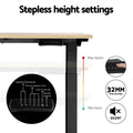 Artiss Electric Standing Desk Dual Motor 140cm White Oak