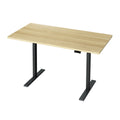 Artiss Electric Standing Desk Dual Motor 140cm White Oak