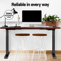 Artiss Standing Desk Motorised Dual Motor Rustic Brown 120cm