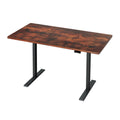 Artiss 140cm Motorised Standing Desk Dual Motor Rustic Brown