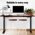 Artiss Standing Desk Electric Dual Motor 120cm Walnut