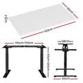 Artiss Electric Standing Desk Dual Motor 120cm White