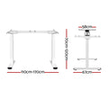 Artiss Dual Motor Electric Standing Desk Frame White