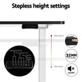 Artiss 120CM Motorised Standing Desk Dual Motor Black