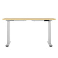 Artiss 120cm Motorised Standing Desk Dual Motor White Oak