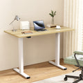 Artiss Standing Desk Motorised 140cm Dual Motor White Oak