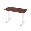 Artiss 120cm Motorised Standing Desk Dual Motor Walnut
