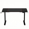 Artiss Electric Gaming Desk RGB Sit Stand Height Adjustable Black
