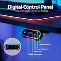 Artiss Electric Gaming Desk RGB Sit Stand Height Adjustable Black