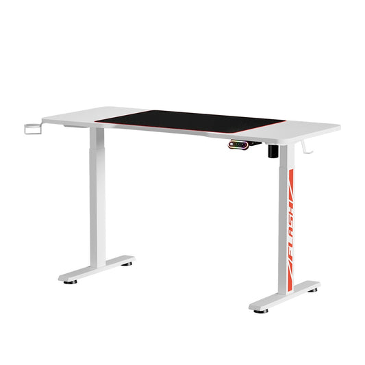 Artiss Motorised Standing Desk 140cm White Gaming