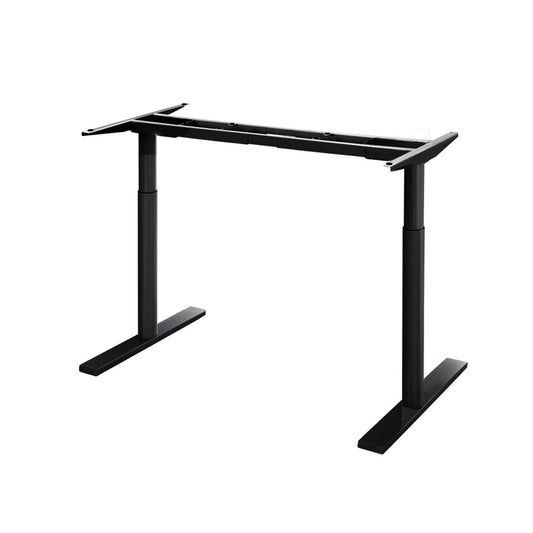 Artiss Dual Motor Standing Desk Frame 125kg Black Adjustable