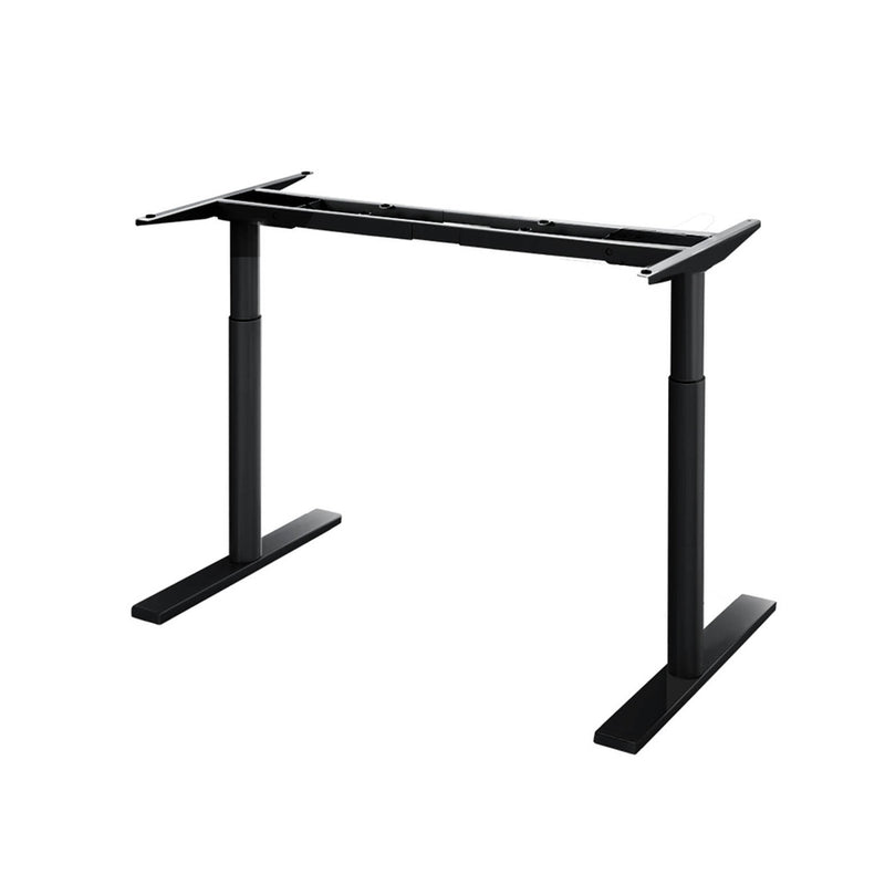 Artiss Dual Motor Standing Desk Frame 125kg Black Adjustable