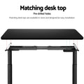 Artiss Dual Motor Standing Desk Frame 125kg Black Adjustable