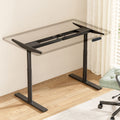 Artiss Dual Motor Standing Desk Frame 125kg Black Adjustable