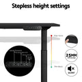 Artiss Standing Desk Electric Dual Motor 140cm Black