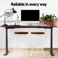 Artiss Electric Standing Desk Dual Motor 120cm Rustic Brown