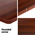 Artiss Electric Standing Desk Dual Motor 140cm Walnut