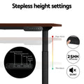 Artiss Electric Standing Desk Dual Motor 140cm Walnut