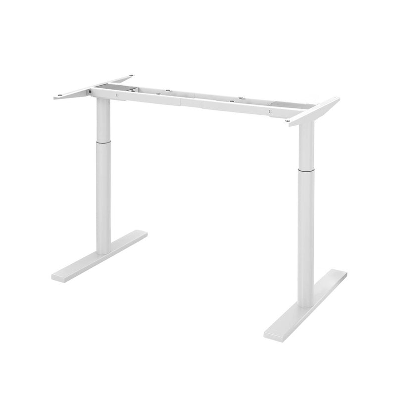 Artiss Dual Motor Standing Desk Frame 125KG White Adjustable