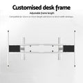 Artiss Dual Motor Standing Desk Frame 125KG White Adjustable