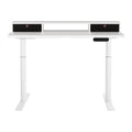 Artiss Electric Standing Desk 120cm White Storage Shelf